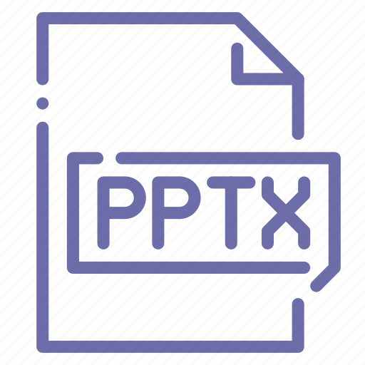 Extension, file, pptx, presentation icon - Download on Iconfinder