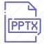 extension, file, pptx, presentation 