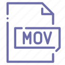 extension, file, mov, movie