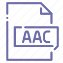 aac, audio, extension, file