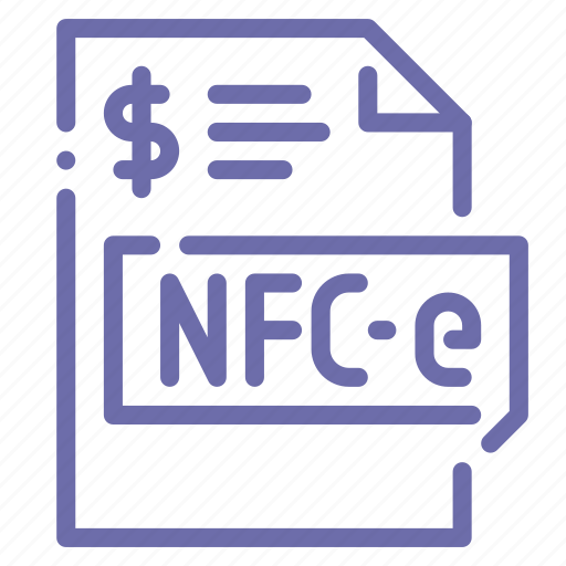 Extension, file, invoice, nfce icon - Download on Iconfinder