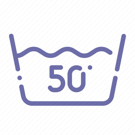 Degrees, fifty, machine, wash icon - Download on Iconfinder
