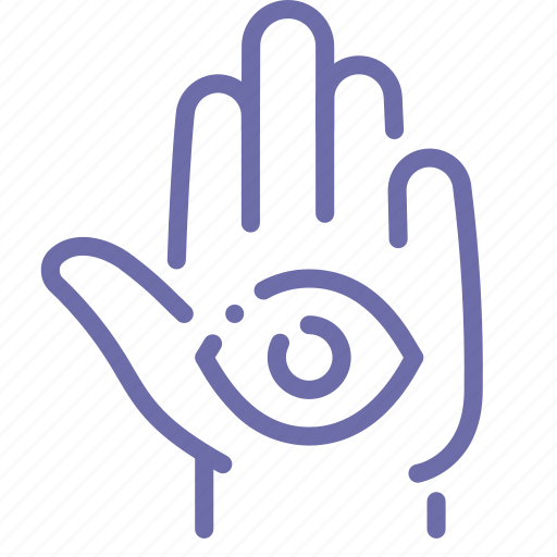Eye, hamsa, hand, religion icon - Download on Iconfinder