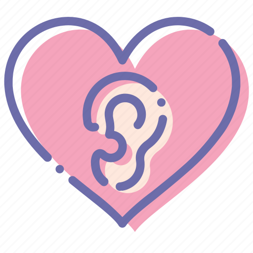 Ears, heart, love, loving icon - Download on Iconfinder