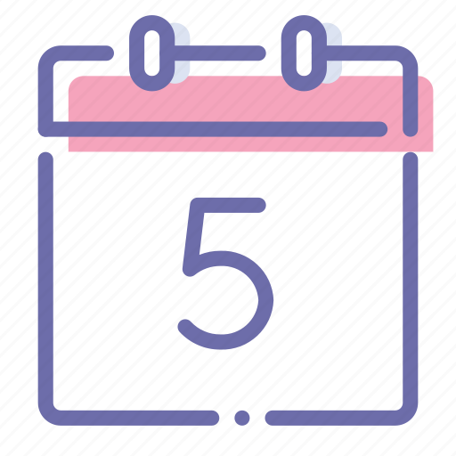 Calendar, date, day, fifth icon - Download on Iconfinder