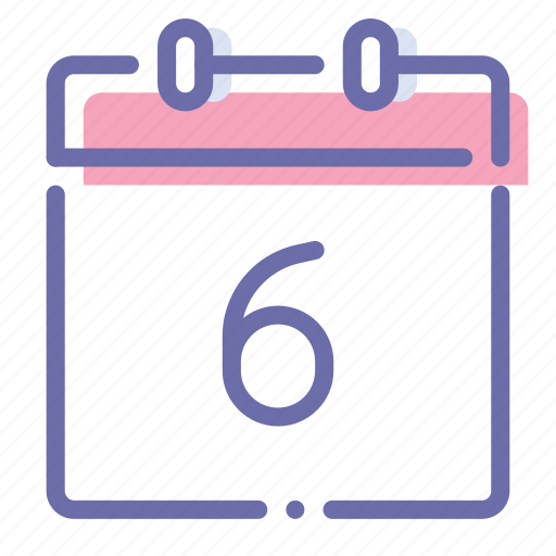Calendar, date, day, sixth icon - Download on Iconfinder