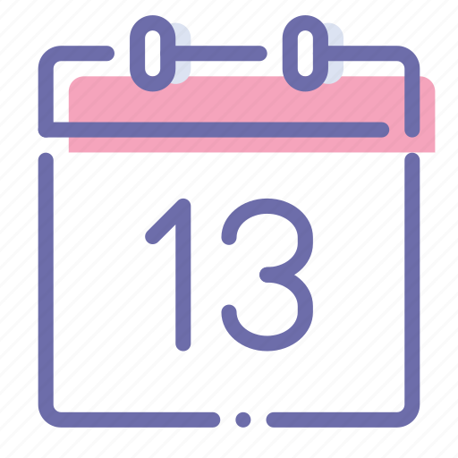 Calendar, date, day, thirteenth icon - Download on Iconfinder