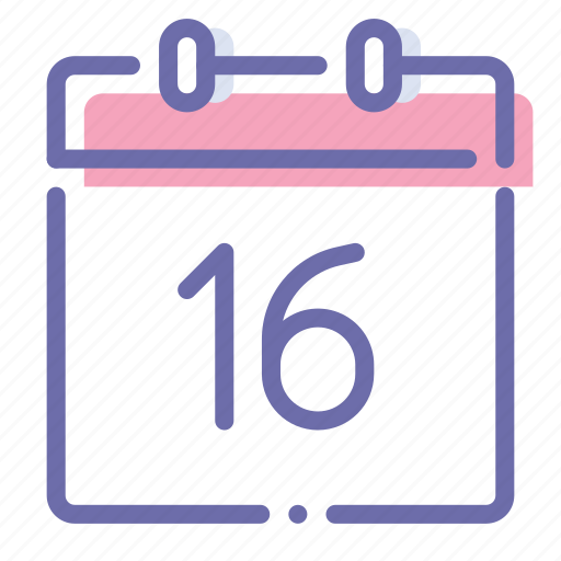 Calendar, date, day, sixteenth icon - Download on Iconfinder