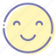 emoji, face, happy, smile 