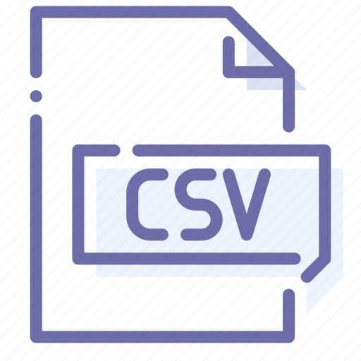 Csv, extension, file, spreadsheet icon - Download on Iconfinder