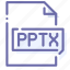 extension, file, pptx, presentation 