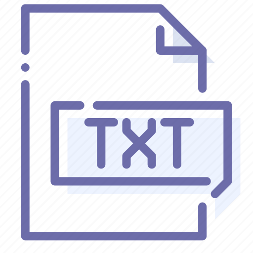 Extension, file, text, txt icon - Download on Iconfinder