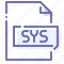 extension, file, sys, system 