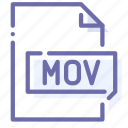 extension, file, mov, movie
