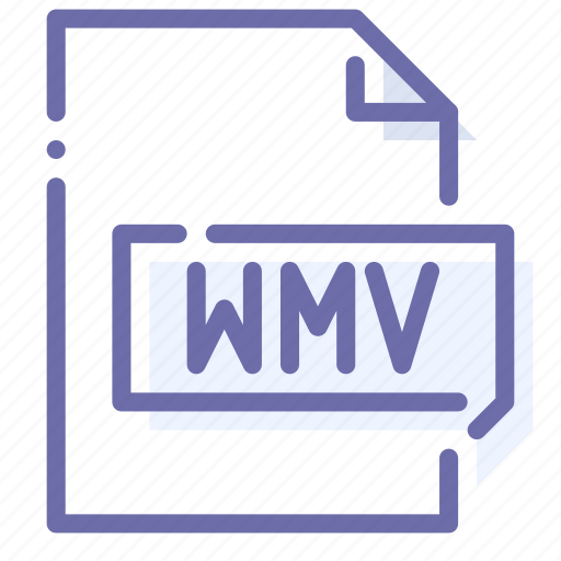 Extension, file, video, wmv icon - Download on Iconfinder