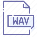 extension, file, wav, waveform