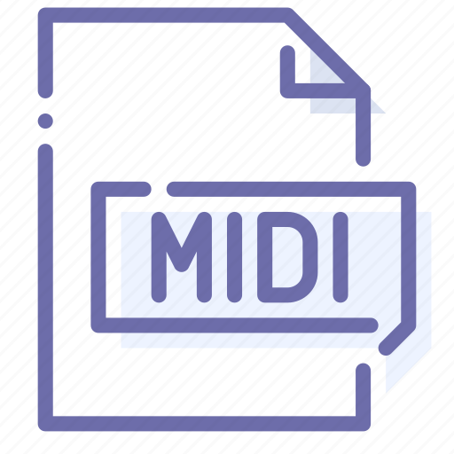 Extension, file, midi, music icon - Download on Iconfinder