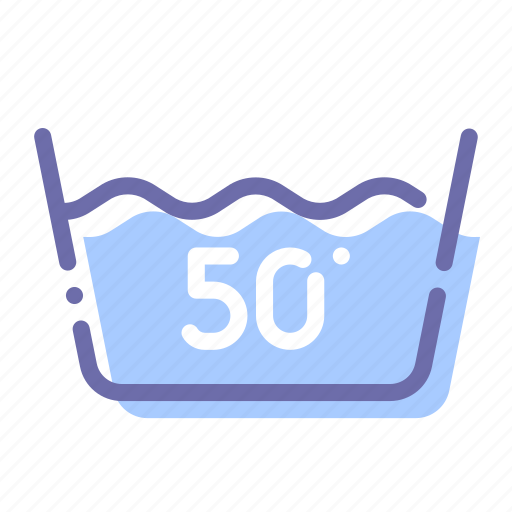 Degrees, fifty, machine, wash icon - Download on Iconfinder