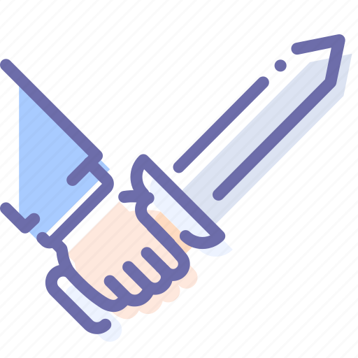 Attack, hand, sword, weapon icon - Download on Iconfinder