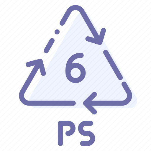Plastic, polystyrene, ps, recyclable icon - Download on Iconfinder