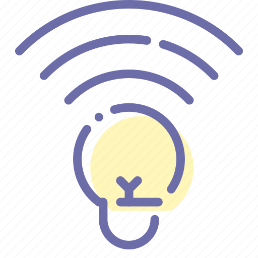 Color, idea, lamp, wifi icon - Download on Iconfinder