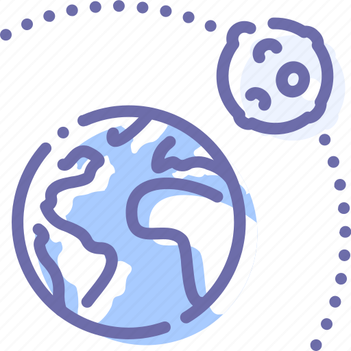 Earth, gravity, moon, orbit icon - Download on Iconfinder
