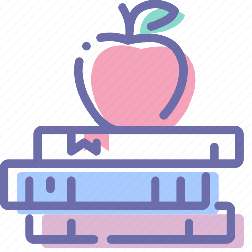 Apple, books, education, study icon - Download on Iconfinder