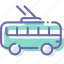 bus, transport, trolley, vehicle 