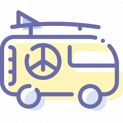 Car, hippy, vacation, van icon - Download on Iconfinder