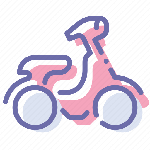 Moped, motorbike, scooter, vehicle icon - Download on Iconfinder