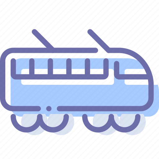 Electric, suburban, train, transport icon - Download on Iconfinder