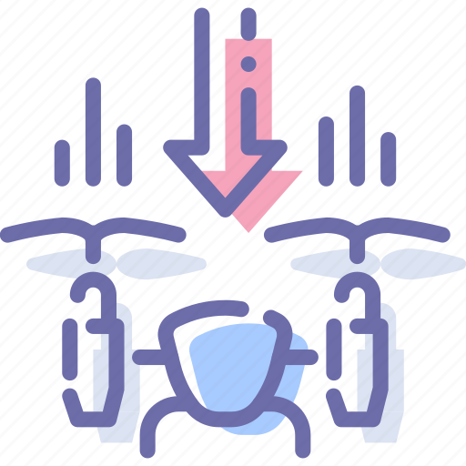 Airdrone, down, drone, quadcopter icon - Download on Iconfinder
