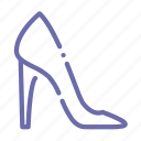 heel, high, shoes, woman