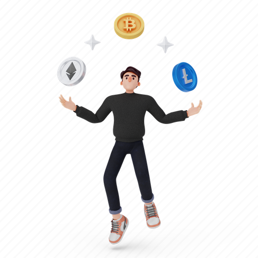Male, man, guy, people, crypto, user, group 3D illustration - Download on Iconfinder