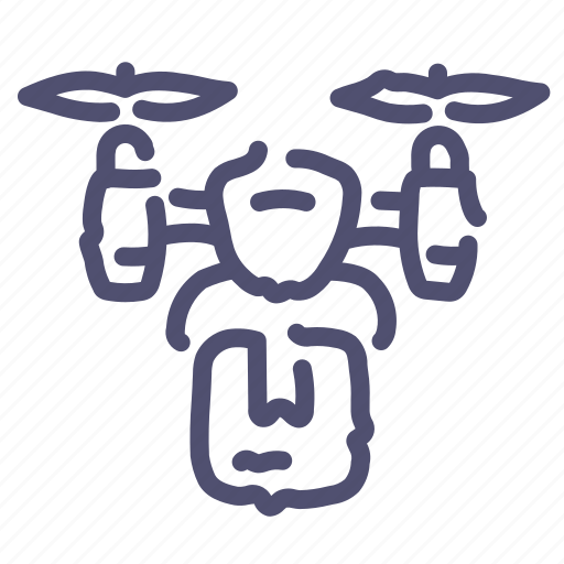 Airdrone, delivery, drone, quadcopter icon - Download on Iconfinder