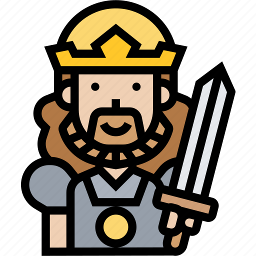 King, arthur, emperor, battle, medieval icon - Download on Iconfinder