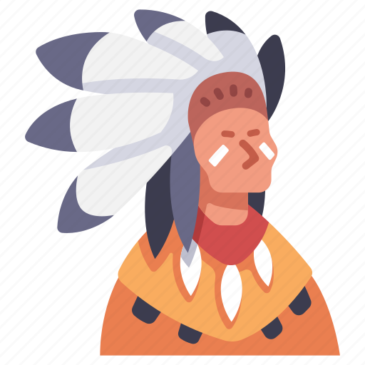 Indian, native, red, traditional, tribal, tribe icon - Download on Iconfinder