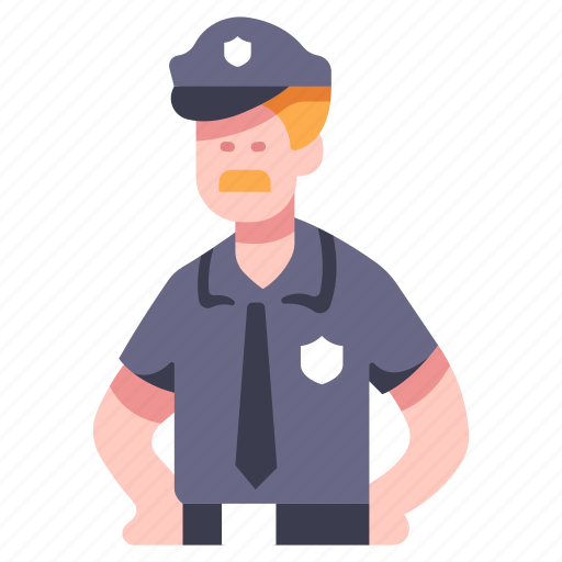 Law, officer, police, profession, security, uniform icon - Download on Iconfinder