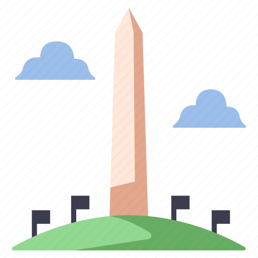 America, landmark, memorial, monument, usa, washington icon - Download on Iconfinder