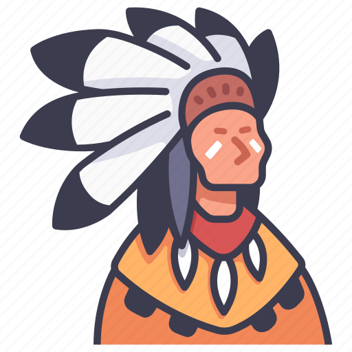 Indian, native, red, traditional, tribal, tribe icon - Download on Iconfinder