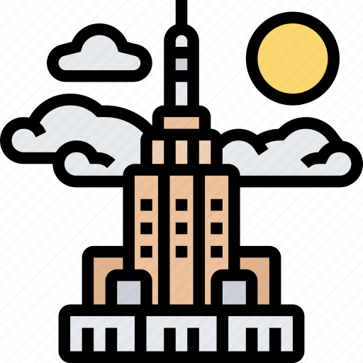 Empire, state, building, new, york icon - Download on Iconfinder