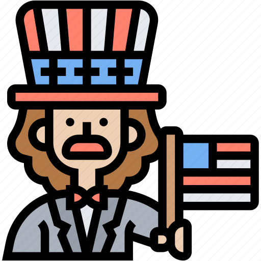 Uncle, sam, american, patriotism, democracy icon - Download on Iconfinder