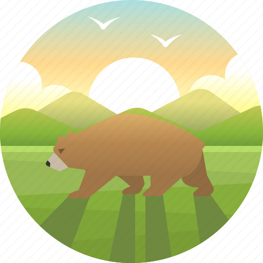 America, bear, california, grizzly, national, republic, usa icon - Download on Iconfinder