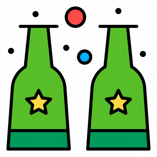 Alcohol, bottle, celebration, champagne, drinks icon - Download on Iconfinder