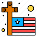 catholic, christian, cross, flag, usa