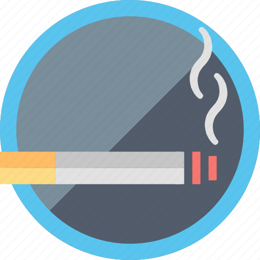 Smoking, allowed, area, cigarette, circle, sign, smoke icon - Download on Iconfinder