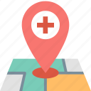 address, gps, health, hospital, location, map, pin