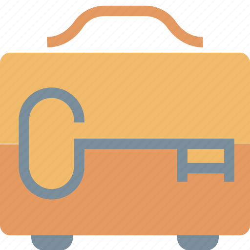 Briefcase, bag, key, locked, luggage, security, suitcase icon - Download on Iconfinder