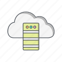 cloud, server, data base