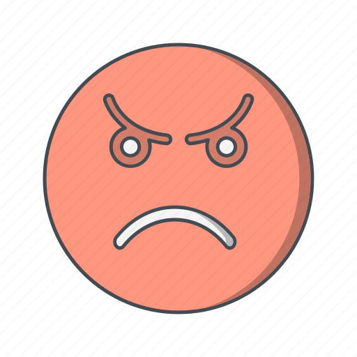 Angry, emoticon, face icon - Download on Iconfinder